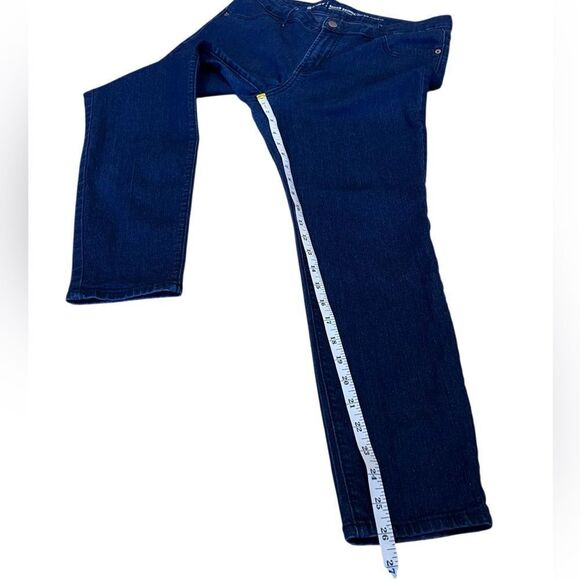 Old Navy mid-rise super skinny Dark Blue Denim Jeans Size 12 Short - Picture 14 of 14